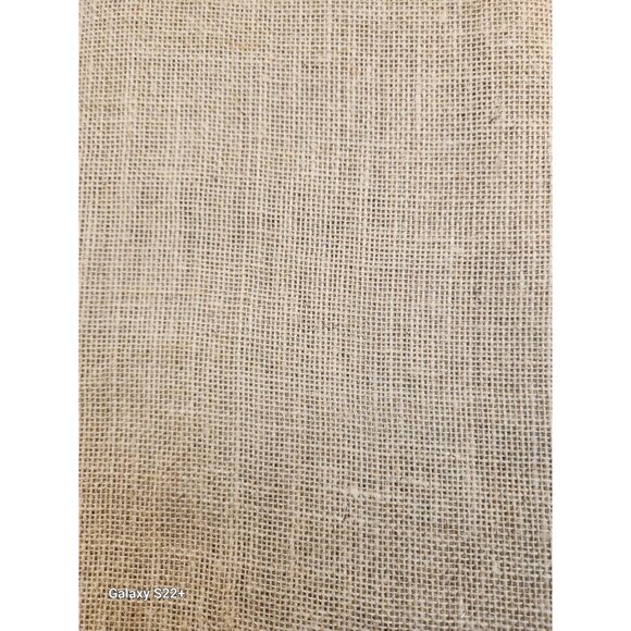 Rustic Burlap Fabric Tablecloth, Farmhouse Wedding Decor, Eco Friendly Craft Mat - Picture 1 of 6